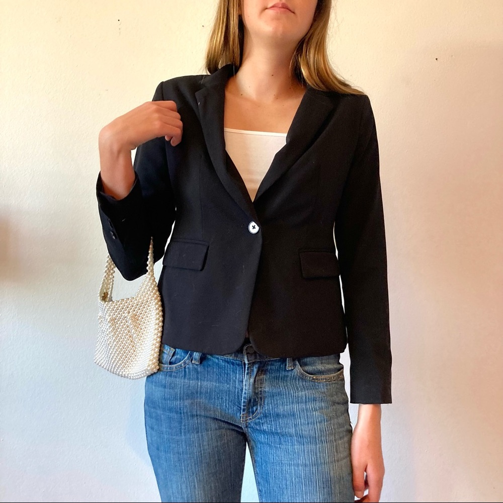 Liz Claiborne essential basic black blazer
